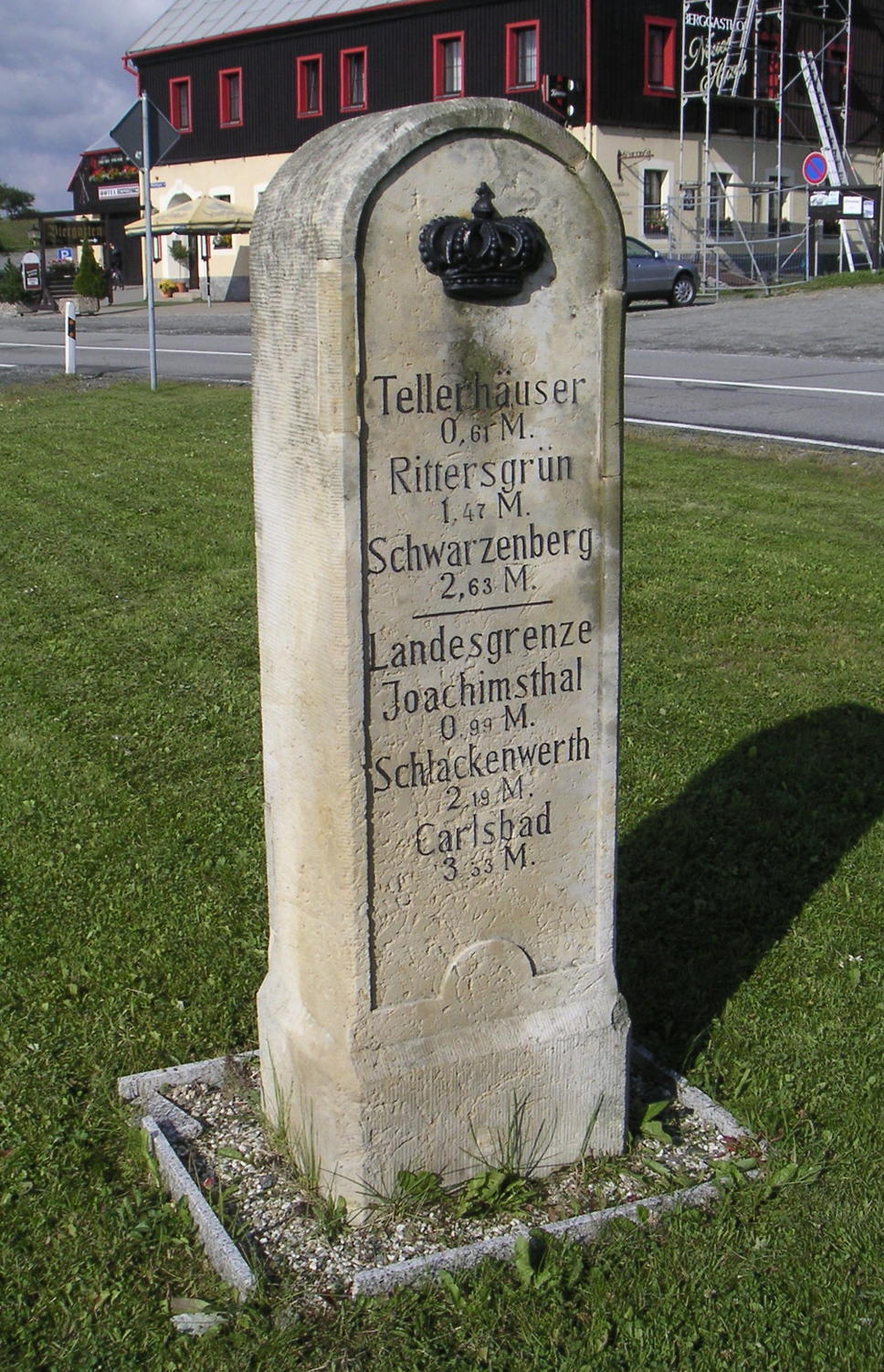 Königlich-Sächsischer Meilenstein Oberwiesenthal